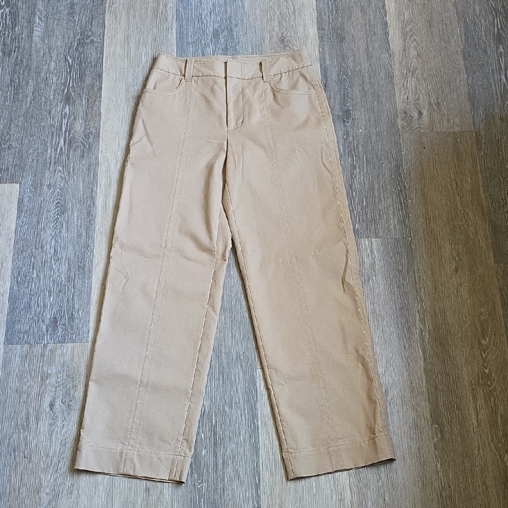 Vince Beige Straight-Leg Chinos
